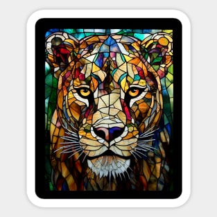 Female lion face Sticker